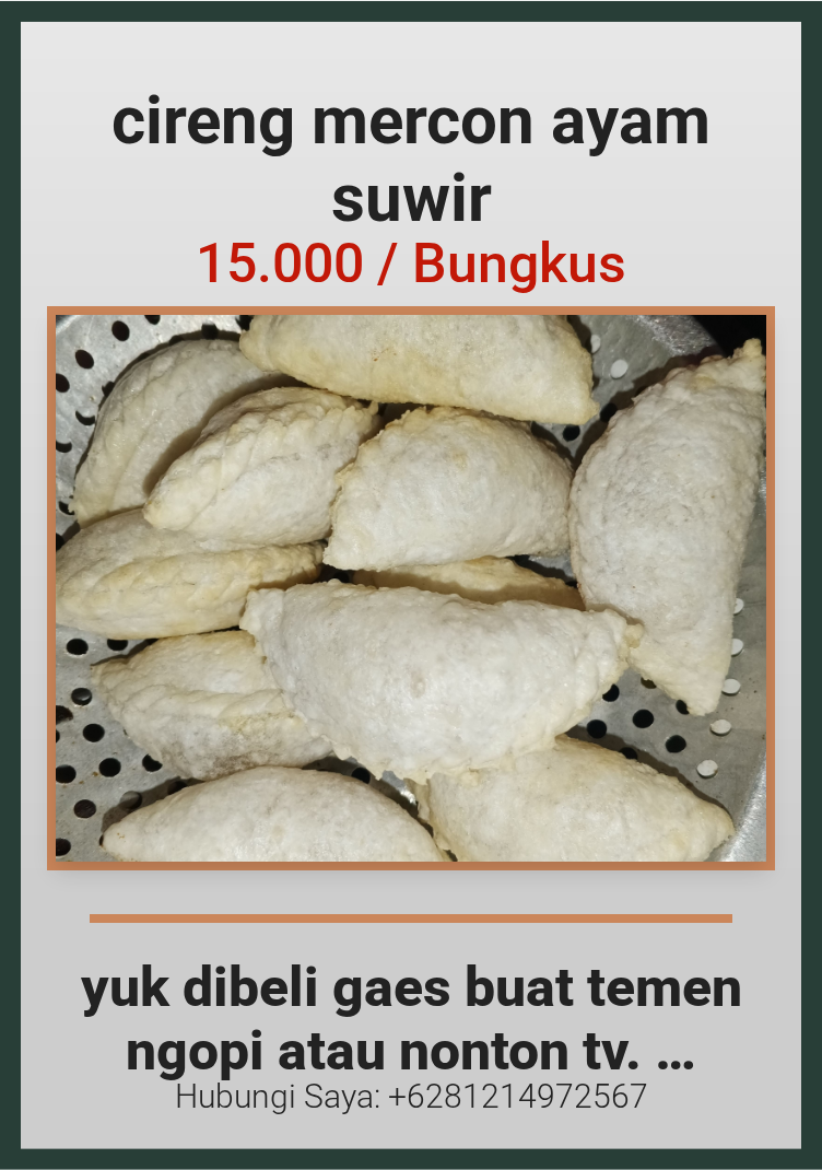 cireng mercon ayam suwir